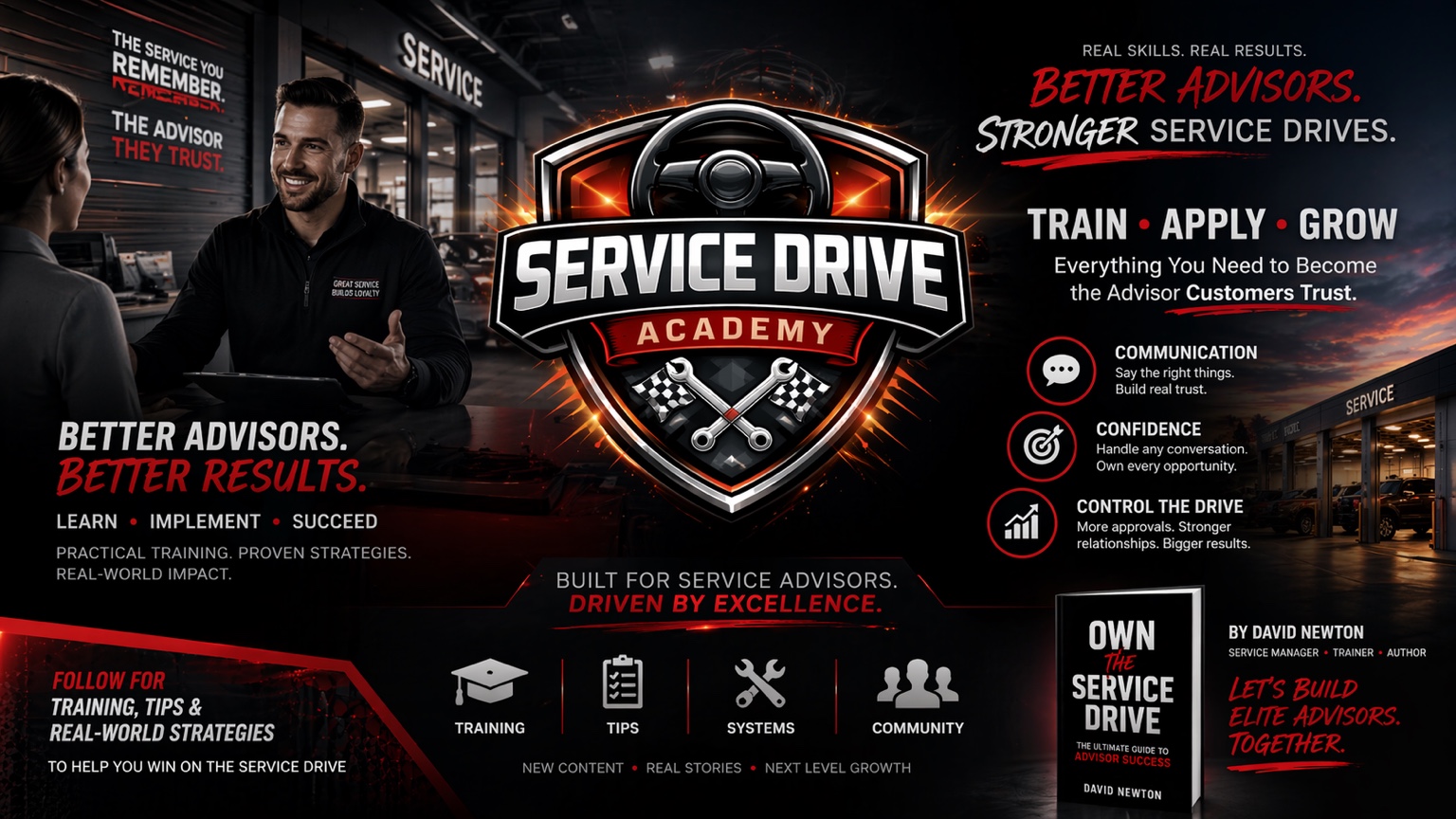 Service Drive Academy promotional banner